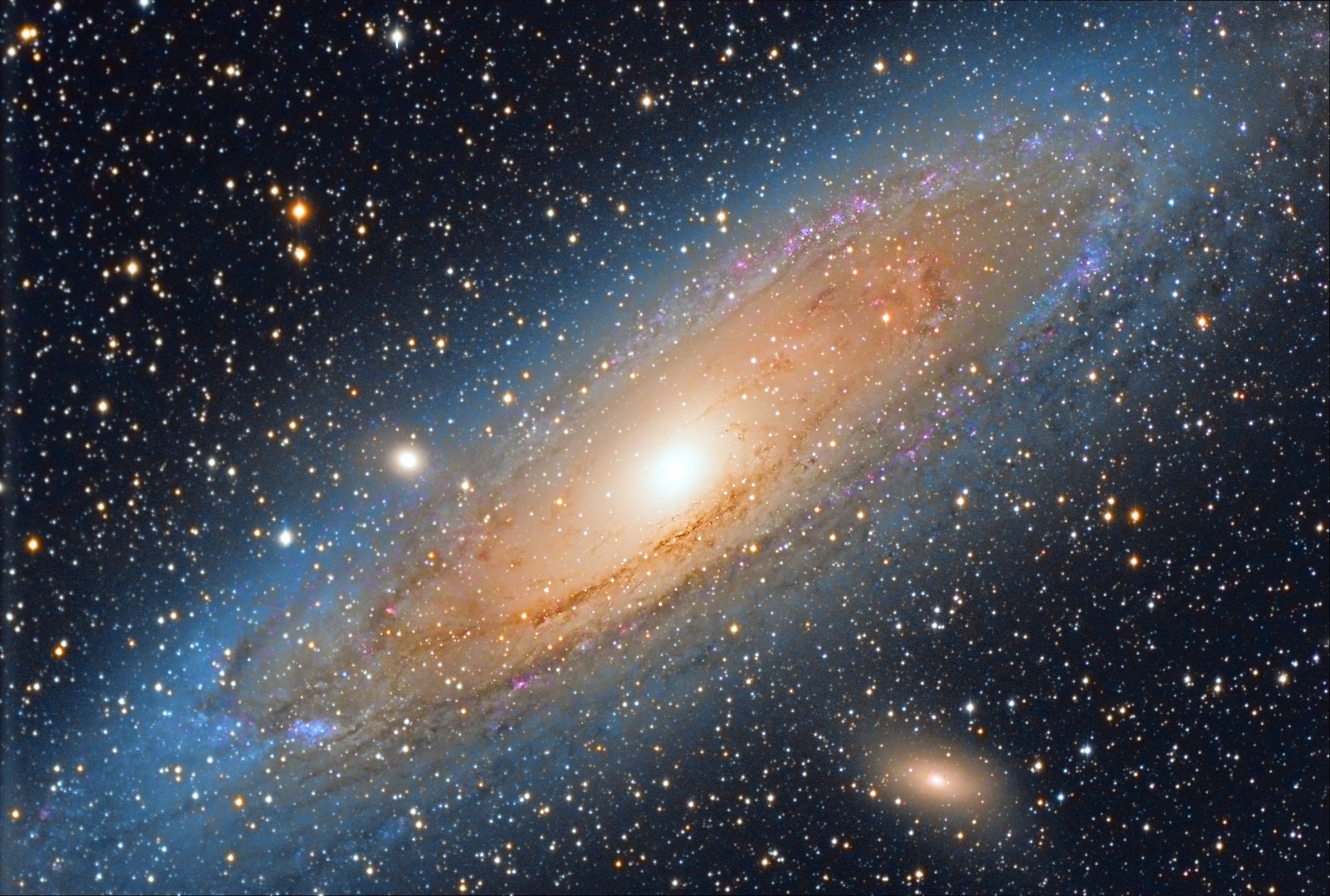 Andromedagalaxen M31, foto: Carlos Malagón