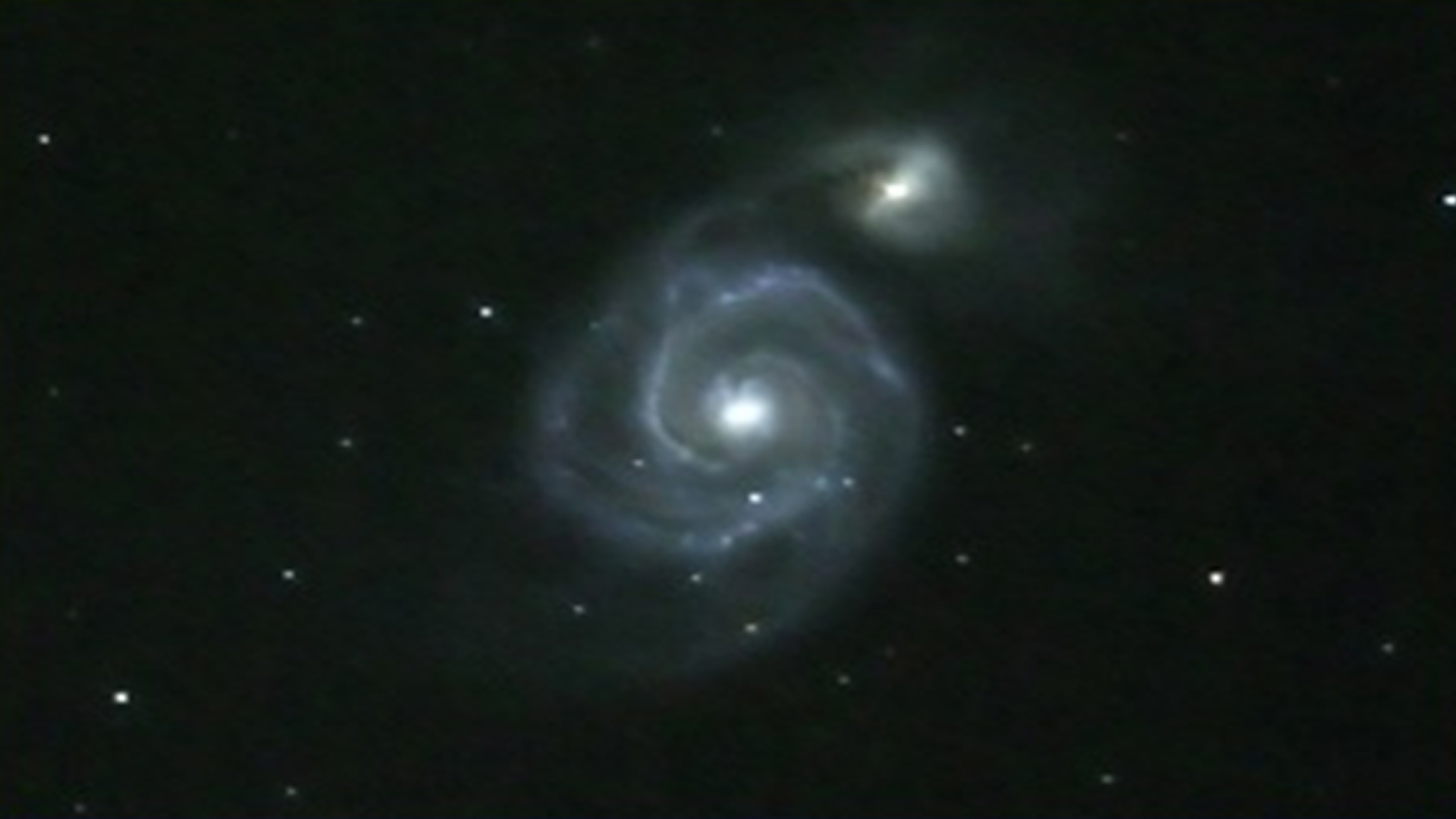 Whirlpool-galaxen (Foto: Tobias Dietrich från det offentliga observatoriet i Singen)
