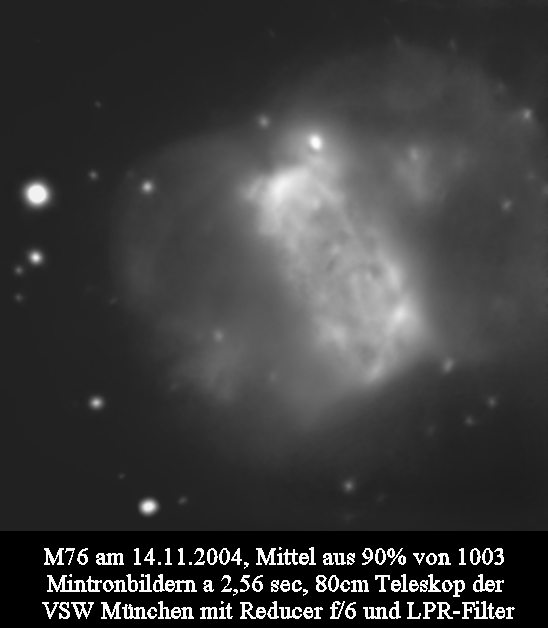 5. M 76 – Den planetariska fjärilen på himlen