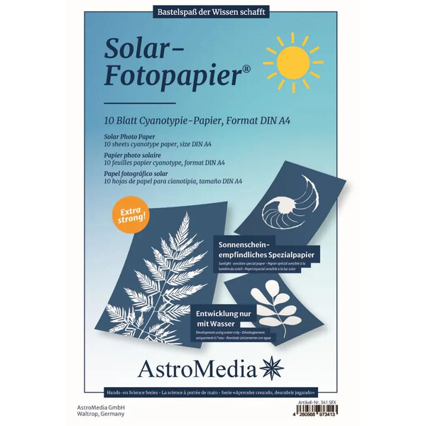 AstroMedia Byggsats Das Solar-Fotopapier DIN A4 10 Stück