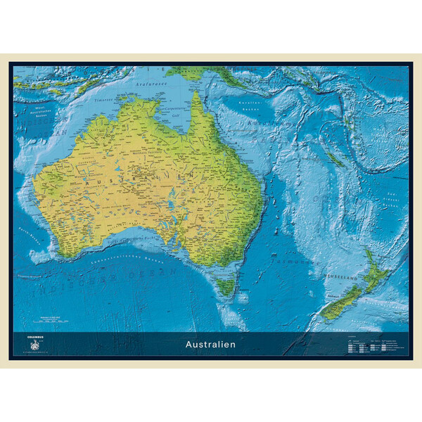 Columbus Kontinentkarta Australia (115 x 85 cm)