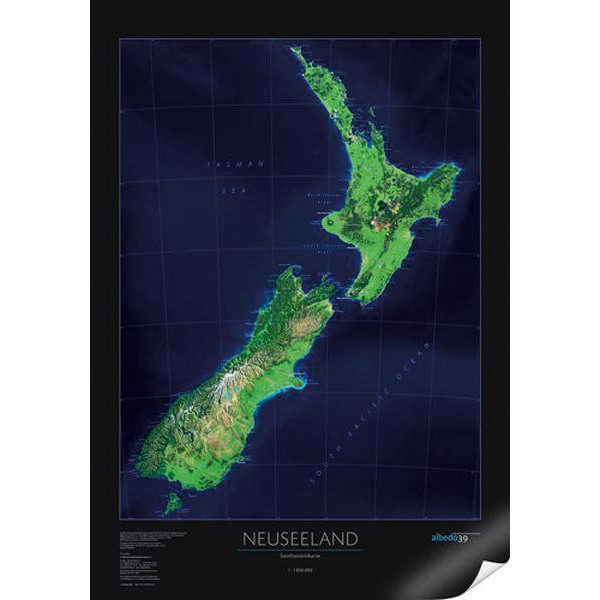 albedo 39 Karta Nya Zeeland
