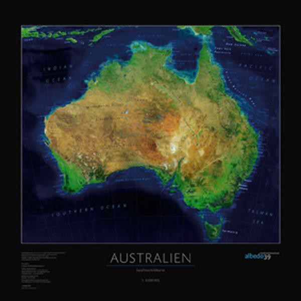 albedo 39 Kontinentkarta Australien