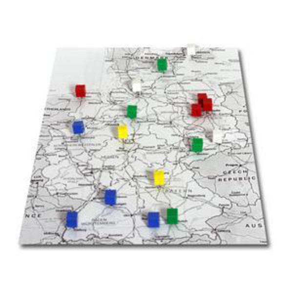 20 markörstift i pyramidform, blandade färger