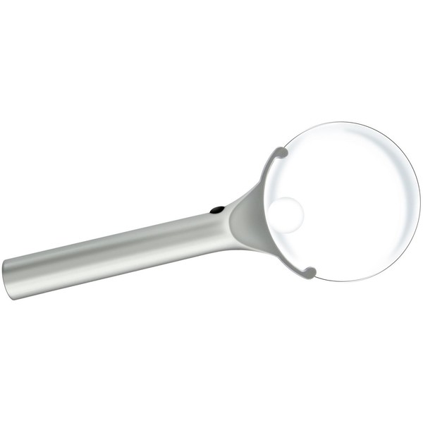 Bresser Lupp LED-förstoringsglas kantfri plast 2,5x, 85mm med fodral