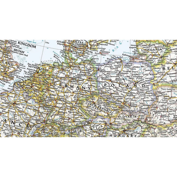 National Geographic Kontinentkarta Europa politiskt 76 x 61 cm