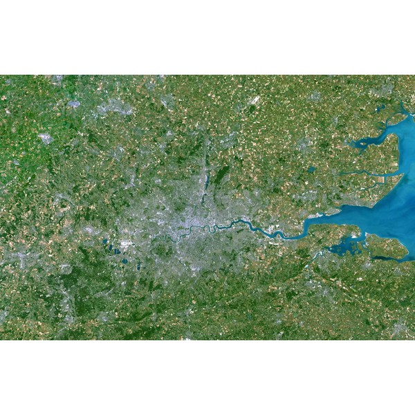 Planet Observer Regionkarta Stor-London