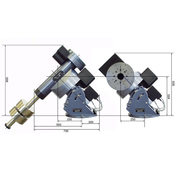 10 Micron Montering GM 4000 QCI, stationär version