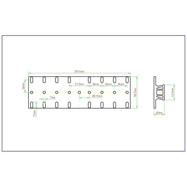 William Optics Vixen-Style dovetail-platta, lång version