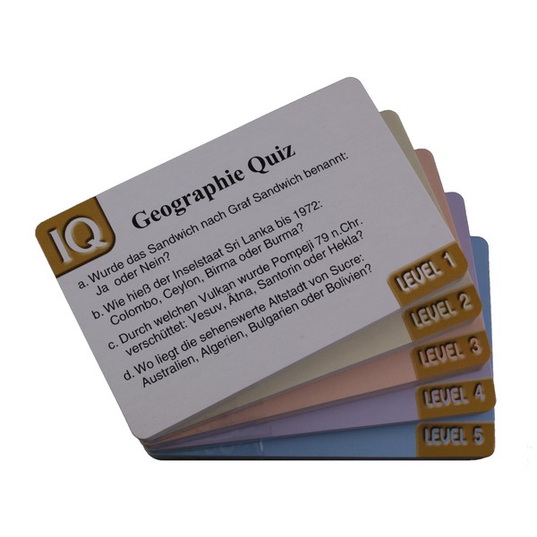 Stellanova Miniglob Svängbar jordglob med IQ-quiz, antik design 10cm