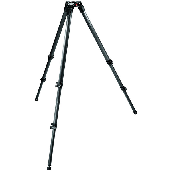 Manfrotto Kolfiber-trebensstativ 535 MPRO med 75 mm halvskal