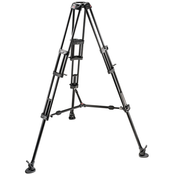 Manfrotto Aluminium-trebensstativ 545B MPRO med 100 mm halvskål och mittspridare