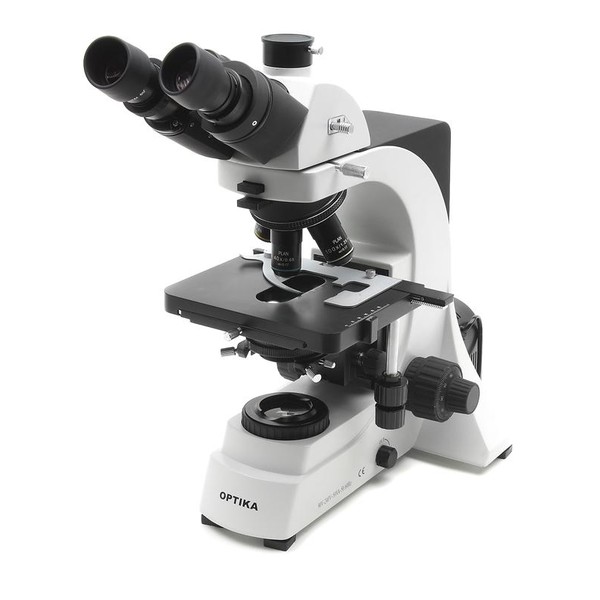 Optika Mikroskop B-600Ti, 40 - 1000x, trinokular, Planachromatische IOS Objektive