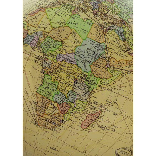 Columbus Glob, golvmodell Royal 40cm bas trä Wenger/ Rostfritt stål