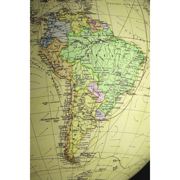 Columbus Glob, golvmodell Royal 40cm bas trä Wenger/ Rostfritt stål