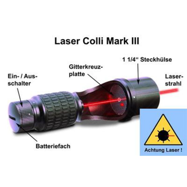 Baader Laserkollimator Planetarium Laser-Colli (justeringsanordning för Newton- och SC-teleskop)