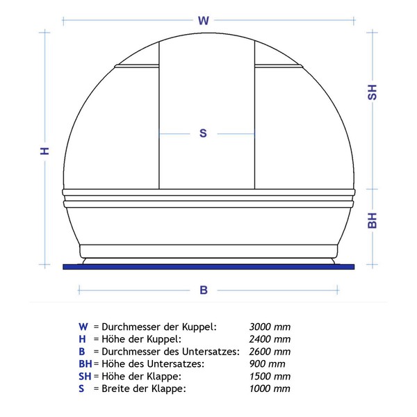 ScopeDome Observatoriekupol 3 m i diameter V3