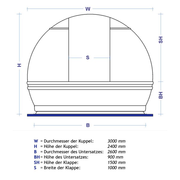 ScopeDome Observatoriekupol med diameter 3m V3