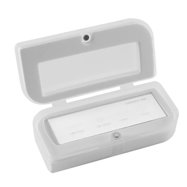 Optika M-005, mikrometrisk sits, Ranger 1 mm, gradering 0,01 mm, 26x76 mm