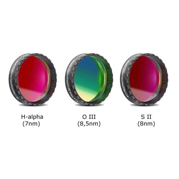 Baader CCD H-alpha 7nm, OIII och SII 1,25" smalbandig filteruppsättning