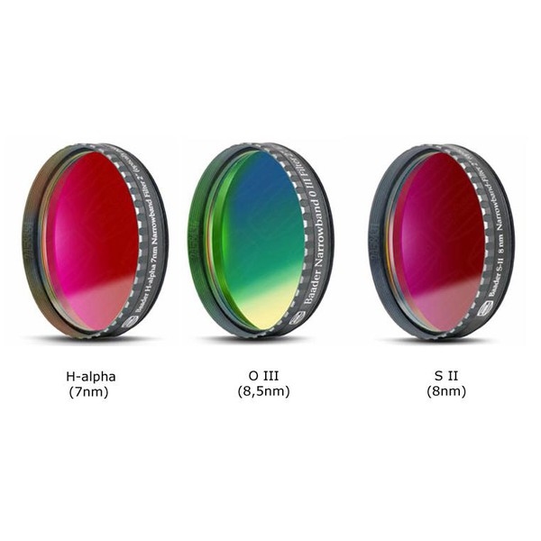 Baader CCD H-alpha 7nm, OIII och SII 2" smalbandsfilteruppsättning