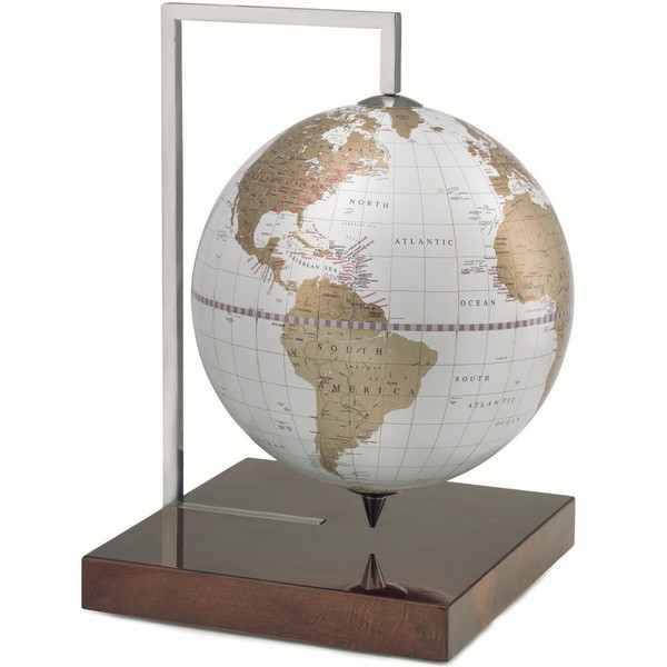 Zoffoli living Glob Quadra Radica White/ Gold 22cm