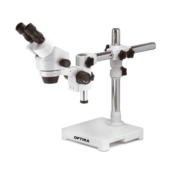 Optika Zoom-stereomikroskop SZM-3, binokular, 7x-45x, överhängande stativ