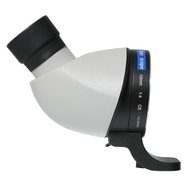 Lens2scope Okulartillsats 10mm, lämplig för Canon EOS, vit, vinklad vy