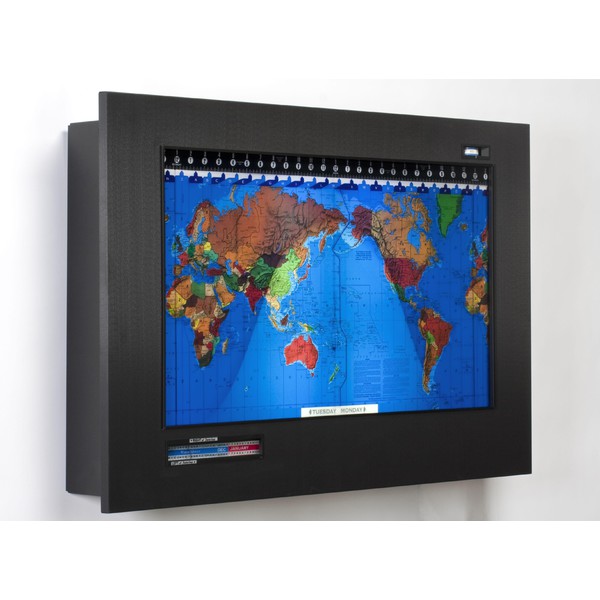 Geochron Original Kilburg i svart anodiserad aluminiumdesign och svarta lister