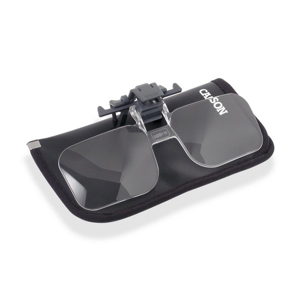 Carson Clip & Flip-luppfäste för glasögon 1,5x