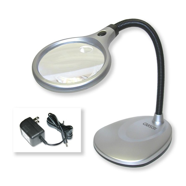 Carson Lupp DeskBrite-200 Skrivbordslampa med integrerad förstoring 2x/5x