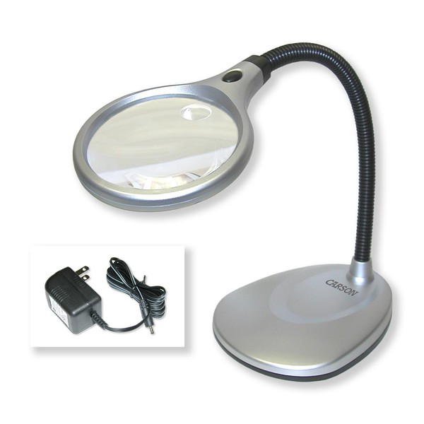Carson Lupp DeskBrite-200 bordslampa med integrerat förstoringsglas 2x/5x