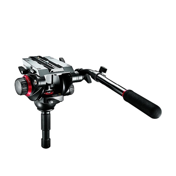 Manfrotto 2-vägstilt 504HD Pro Fluid videopanoramahuvud med Snabbkopplingsplatta 501PL
