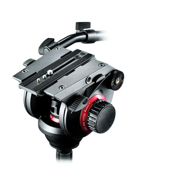 Manfrotto 2-vägstilt 504HD Pro Fluid videopanoramahuvud med Snabbkopplingsplatta 501PL