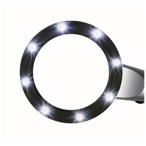 Bresser Lupp LED-förstoringsglas med belysning 2,5x, 55mm
