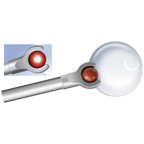Bresser Lupp LED-läsförstoringsglas 2,5x/4x, 88 mm m. LED-kula