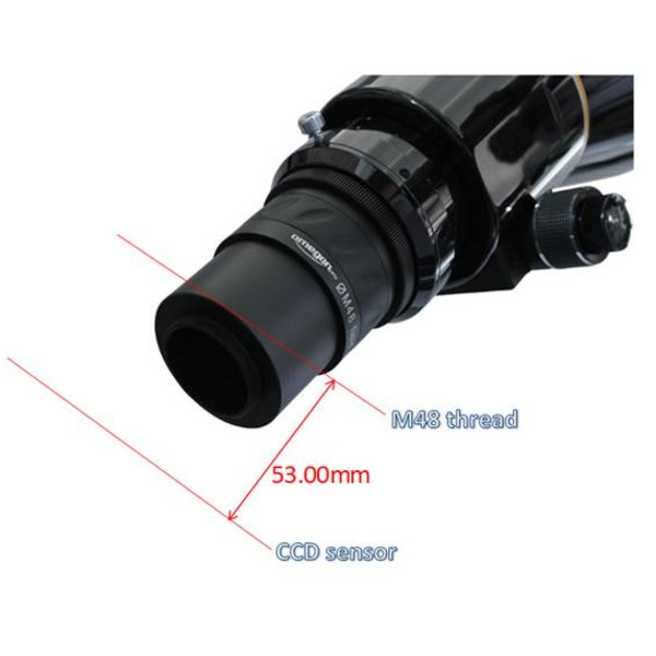 Omegon 3'' Flattener med M48-gänga för 150 och 126 Apokromat