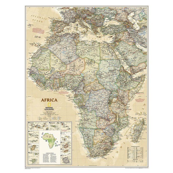 National Geographic Kontinentkarta Afrika
