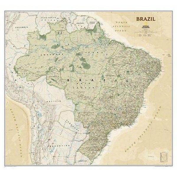 National Geographic Karta Brasilien