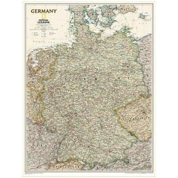National Geographic Karta Tyskland