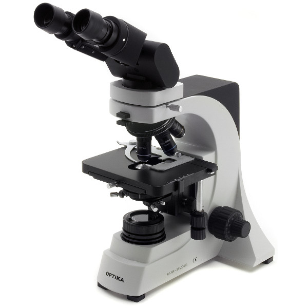 Optika Mikroskop B-500 ERGO, binokular (ett objektiv), ERGO-huvud, plana objektiv, LED