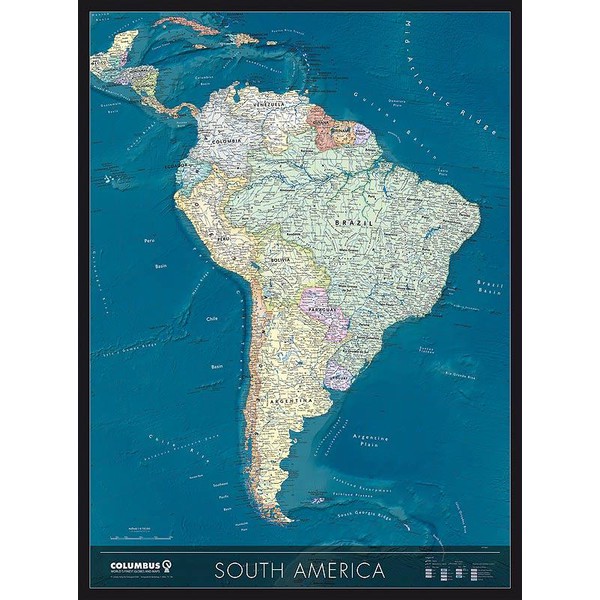 Columbus Kontinentkarta Kontinentalkarta Sydamerika