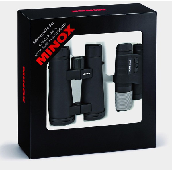 Minox Fernglas Schwarzwild-Set BL 10x52 + NV 351 Nachtsichtgerät