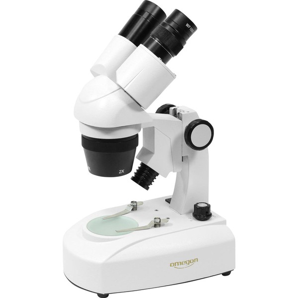 Omegon StereoView stereomikroskop, 80x, LED, naturalistisk uppsättning strand