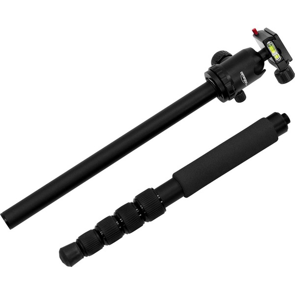 Omegon Aluminium-trebensstativ Pro stativ i Aluminium + 3-vägstilt Pro stativ panhead PD80