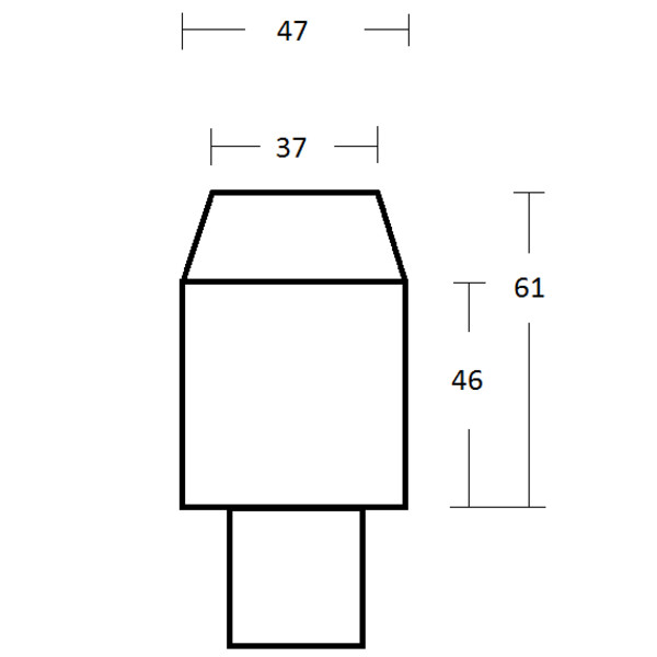 Omegon 2" projektionsadapter med T2-anslutning