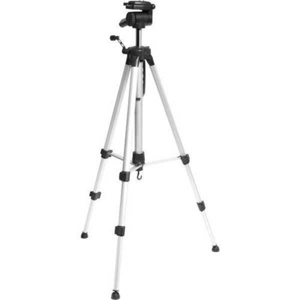 Omegon Aluminium-trebensstativ med tiltbart huvud, silver