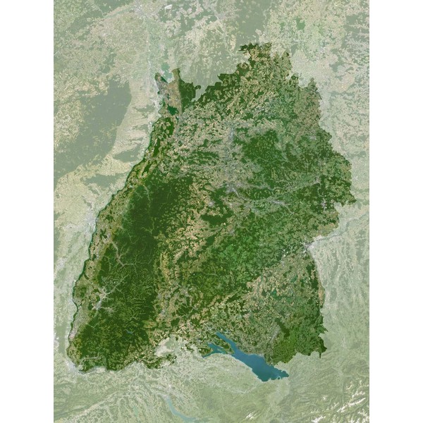 Planet Observer Regionkarta Baden-Württemberg