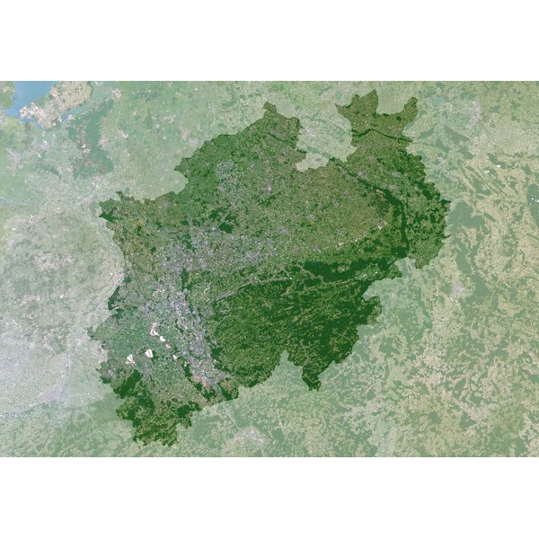 Planet Observer Regionkarta Planetobservatör Nordrhein-Westfalen