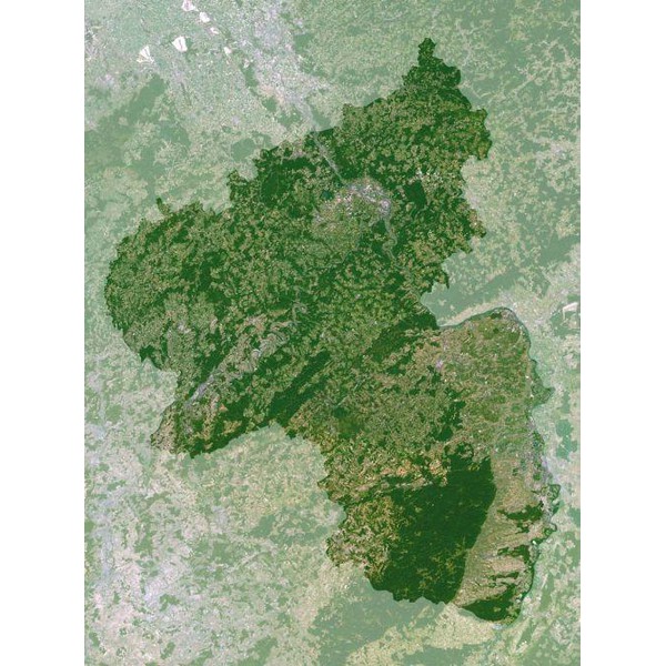 Planet Observer Regionkarta Rheinland-Pfalz